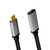 LogiLink CUA0105 câble USB 0,5 m USB 3.2 Gen 2 (3.1 Gen 2) USB C Noir, Gris