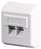 Microconnect UTP5WALL3 caja de tomacorriente Blanco