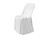 Stuhlhusse aus Stoff, weiß: President 170 g/m², 100% Polyester. Kein Bügeln