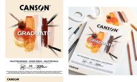 CANSON Bloc de dessin GRADUATE MIXED MEDIA, naturel, A5 (5299216)