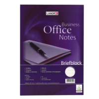 LANDRÉ Office A4 kopfgeleimter Briefblock, rautiert, 50 Blatt, violett