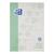 Oxford Recycling A4 Malblock, blanko, 100 Blatt, OPTIK PAPER® 100% recycled, kopfseitig geleimt, stabile Kartonunterlage, dunkelgrün
