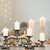 Relaxdays Kerzenständer antik, 5-armig, Kerzenhalter Stumpenkerzen, Vintage, Gusseisen, HBT 20x59x9,5 cm, schwarz/gold
