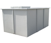 GRP One Piece Tank - 6000 Litres - 3160 x 2160 x 1130mm - Tank with 25mm Insulation