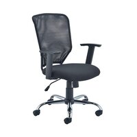 First Mesh Task Chair Black (Seat Dimensions: W500 x D480mm) KF74832