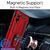 NALIA Ring Cover compatibile con Xiaomi Redmi 9A Custodia, Copertura Resistente con Anello Girevole 360°, Protettiva Hardcase & Silicone Bumper, Kickstand Case per Supporto Magn...