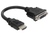 Adapter HDMI Stecker zu DVI 24+1 Buchse, schwarz, Delock® [65327]