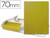 Carpeta Proyectos Liderpapel Folio Lomo 70Mm Carton Gofrado Amarilla