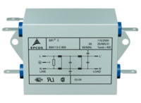 EMC Filter, 50 bis 60 Hz, 3 A, 250 V (DC), 250 VAC, 5.9 mH, Flachstecker 6,3 mm,