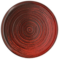 Teller flach mit Rand Etana; 27x1.4 cm (ØxH); rot; rund; 6 Stk/Pck