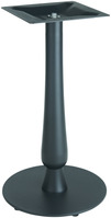 Tischsäule Barock; 43x72 cm (ØxH); schwarz; rund