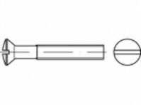 TOOLCRAFT TO-5453052 süllyesztett fejű csavar M6 35 mm egyeneshornyú ISO 2010 sárgaréz 200 db