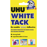 UHU White Tack Handy Pack (Pack 12)