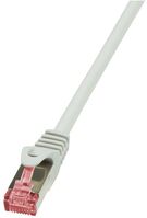 Cat.6 S/FTP, 1m networking cable Grey Cat6 S/FTP (S-STP) MF grau 1,00m