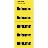 Inhaltsschild Lieferanten, selbstklebend, 100 Stück, gelb 5897