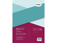 Multo Eco Tabbladen karton 5 tabs, A4, assorti