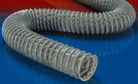 Wąż PVC z profilem zaciskowym (do +120°C), wzmocniona tkanina, ciężkopalny; Ø 225mm; L:6m; CP PVC 466 HT