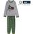 PIJAMA LARGO SINGLE JERSEY BOBA FETT DARK GREEN