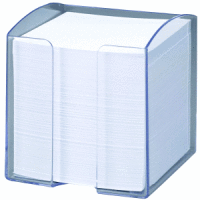 Zettelbox Trend 10x10x10,5cm transparent