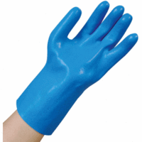 Chemikalienschutz-Handschuh LatexProfessional M 30cm blau 1 Paar