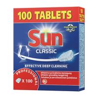Nisbets Sun Professional Dishwasher Detergent Tablets Hard / Soft Water 100 Pack