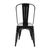 Bolero GL331 Side Chair in Black Galvanised Steel - 850 x 425 x 510 mm