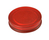 Normalansicht - Ecobra Organisations-Glasboard-Rundmagnete aus Neodym mit Kunststoffgehäuse, Ø 25 x 6 mm, rot transparent, 1,8 kg Haftkraft, 4 Stück in Runddose mit Schraubdeckel