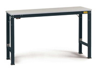 ESD-Arbeitstisch UNIVERSAL Spezial Grundtisch mit Kautschukplatte, BxTxH = 2000 x 800 x 722-1022 mm | LUK7113.7016