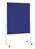 magnetoplan Moderationstafeln einteilig, weißer Alurahmen (1200x1500mm, Filz blau/Felt Blue)