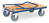 fetra® Klappwagen, Ladefläche 1000 x 600 mm, 600 kg Tragkraft, Schiebebügel klappbar