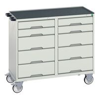 Bott Verso mobile cabinet with 10 drawers
