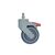 Tente Thermoplastic rubber tyred braked swivel castor - with thread fitting