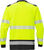 High Vis T-Shirt Langarm Kl.3 7724 THV Warnschutz-gelb/schwarz - Rückansicht