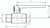 Zeichnung: Mini-Kugelhahn mit langem Griff, Innen- / Außengewinde