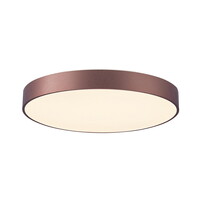 LED Deckenaufbauleuchte MENKAR Wandleuchte, 80cm, 92W, 3000/4000K, IP20, Kaffee