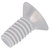 Toolcraft Phillips Countersunk Screw DIN 966 Polyamide M5 x 30mm Pack Of 10