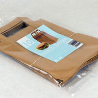 Recycled Brown Paper Carrier Bags Medium - Pack Of 250