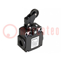Limit switch; plastic roller Ø22mm; NO + NC; 10A; max.500VAC