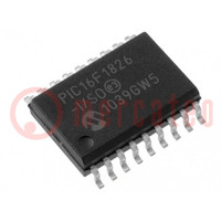 IC: PIC microcontroller; 3.5kB; 32MHz; 1.8÷5.5VDC; SMD; SO18; PIC16