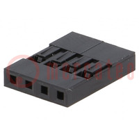 Connector: pin strips; plug; NSR/NDR; female/male; PIN: 4; 2.54mm