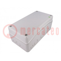 Enclosure: multipurpose; X: 330mm; Y: 180mm; Z: 130mm; INDUSTRIAL