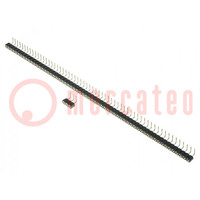 Socket; pin strips; female; PIN: 43; turned contacts; angled 90°