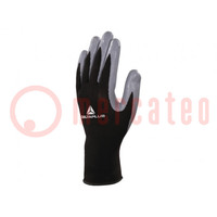 Protective gloves; Size: 10; grey-black; nitryl,polyester