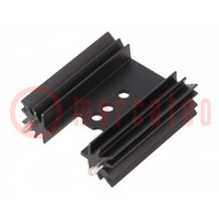 Heatsink: extruded; H; TO202,TO218,TO220,TOP3; black; L: 38.1mm