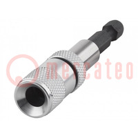 Holders for screwdriver bits; Socket: 1/4"; Overall len: 72mm