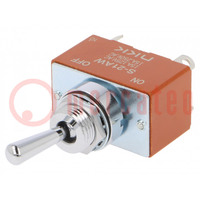 Switch: toggle; Pos: 2; DPST; ON-OFF; 15A/250VAC; 15A/30VDC; S; panel
