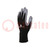 Protective gloves; Size: 8; grey-black; nitryl,polyester; VE712GR