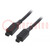 Cable; Nano-Fit; female; PIN: 4; Len: 0.5m; 8A; Insulation: PVC; 20AWG