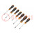 Kit: screwdrivers; Torx® with protection; EVOX; 7pcs.