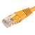Cablenet 0.3m Cat5e RJ45 Yellow U/UTP PVC 24AWG Flush Moulded Booted Patch Lead